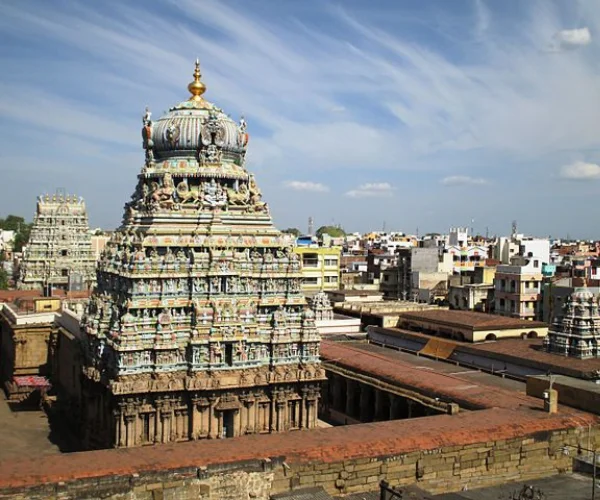 Koodal Azhagar Temple bird eye view