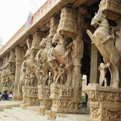 Srirangam Temple Pillars