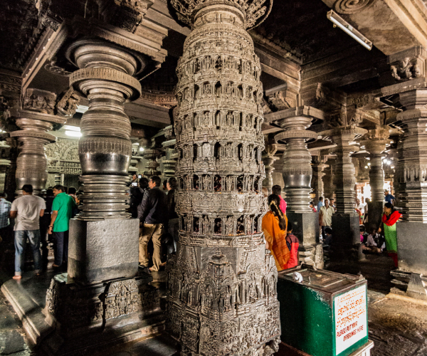 Chennakesava Temple Belur Narshima Pillar