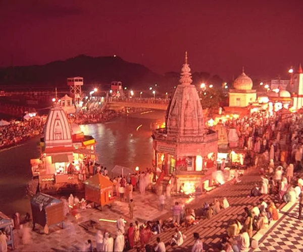 Har-Ki-Pauri Haridwar Evening view