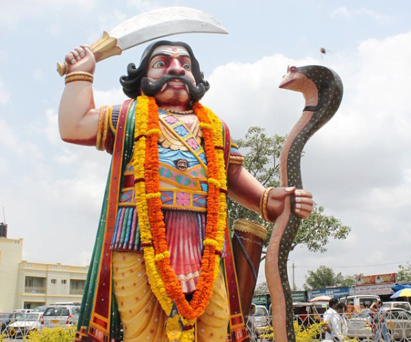 Statue of Mahishasura (Chamundesvari Hills)